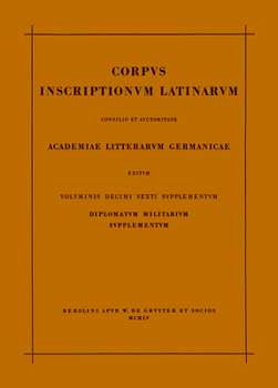 Paperback Corp Inscr Lat Vol 16 Suppl ND [Latin] Book