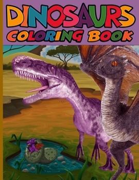 Paperback Dinosaur coloring book: Dinosaurs T-Rex Coloring Book 25 Design for Adult Book