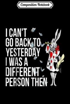 Composition Notebook: WHITE RABBIT Alice in Wonderland-Men Women Kids Journal/Notebook Blank Lined Ruled 6x9 100 Pages