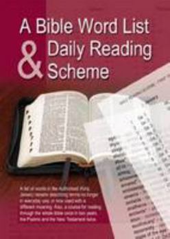 Pamphlet Bible Word List and Daily Reading Scheme Book