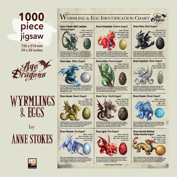Hardcover Adult Jigsaw Puzzle Anne Stokes: Wyrmlings & Eggs: 1000-Piece Jigsaw Puzzles Book