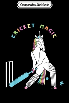 Paperback Composition Notebook: Cricket Magic Unicorn Journal/Notebook Blank Lined Ruled 6x9 100 Pages Book