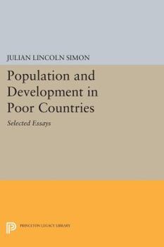 Paperback Population and Development in Poor Countries: Selected Essays Book