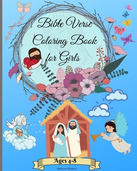 Paperback Bible Verse Coloring Book for Girls Ages 4-8: Christian Coloring Book for Girls with Inspirational & Motivational Short Psalm Book