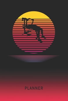 Planner: Personal Trainer 2 Year Weekly Planning Organizer 2020 - 2021 Retro Vintage Vaporwave Sunset Cover January 20 - December 21 Writing Notebook Productive Datebook Calendar Schedule Plan Days, S