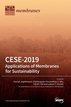 Hardcover Cese-2019: Applications of Membranes for Sustainability Book