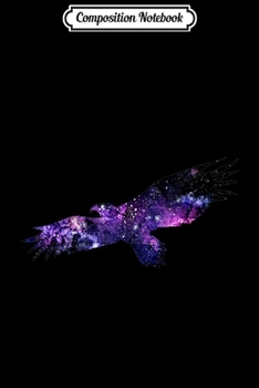 Composition Notebook: Soaring Eagle Galaxy Space Silhouette Star Sky Shape Gift  Journal/Notebook Blank Lined Ruled 6x9 100 Pages