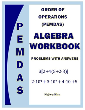 Paperback Algebra Workbook Order Of Operations PEMDAS Book
