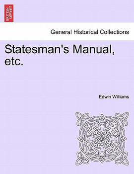 Paperback Statesman's Manual, etc. Book