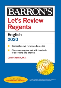 Paperback Let's Review Regents: English 2020 Book