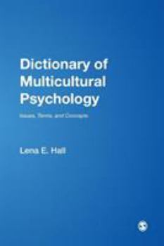 Paperback Dictionary of Multicultural Psychology: Issues, Terms, and Concepts Book