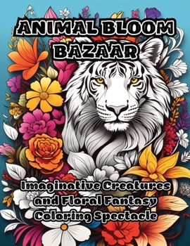 Paperback Animal Bloom Bazaar: Imaginative Creatures and Floral Fantasy Coloring Spectacle Book