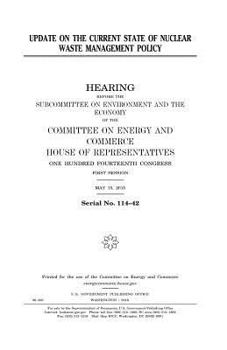 Paperback Update on the current state of nuclear waste management policy Book