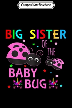 Paperback Composition Notebook: Big Sister Of The Baby Bug Pink Ladybug Birthday Journal/Notebook Blank Lined Ruled 6x9 100 Pages Book