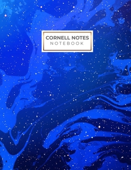 Cornell Notes Notebook: Trendy Space Marble Cover Design Cornell Note Paper Notebook. Nifty Large College Ruled Medium Lined Journal Note Taking System for School and University