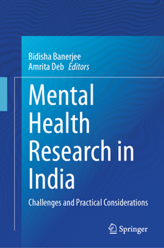 Hardcover Mental Health Research in India: Challenges and Practical Considerations Book