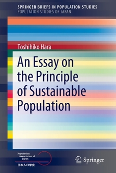 Paperback An Essay on the Principle of Sustainable Population Book
