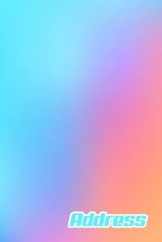 Address.: Address Book. (Vol. B24) Modern Design. Glossy Cover, Contract Large Print, Font, 6" x 9" For Contacts, Addresses, Pho