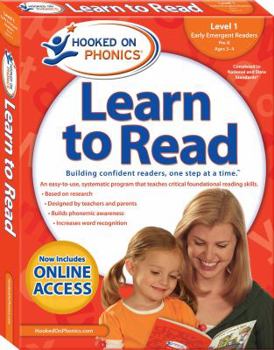 Paperback Hooked on Phonics Learn to Read - Level 1: Early Emergent Readers (Pre-K Ages 3-4) Book