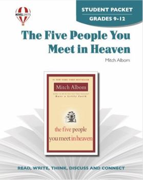 Paperback Five People You Meet In Heaven - Student Packet by Novel Units Book