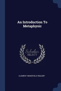 Paperback An Introduction To Metaphysic Book