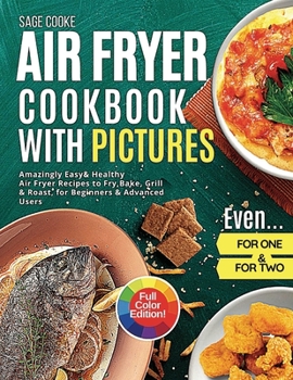 Paperback Air Fryer Cookbook with Pictures Book