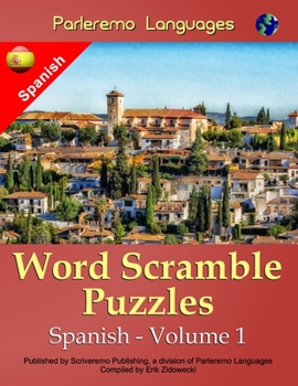 Paperback Parleremo Languages Word Scramble Puzzles Spanish - Volume 1 [Spanish] Book