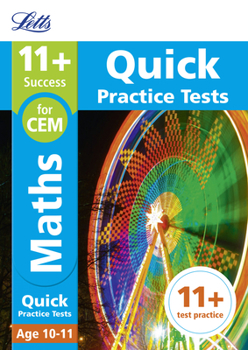 Paperback 11+ Maths Quick Practice Tests Age 10-11 (Year 6): For the 2025 Cem Tests Book