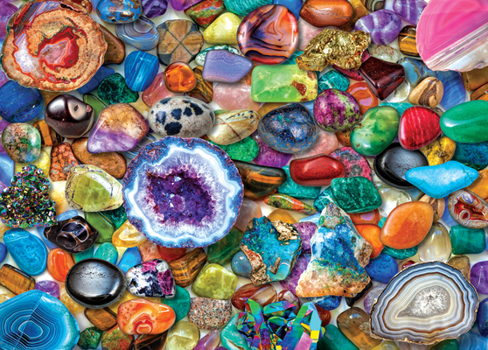 Misc. Crystals and Gemstones 1000 Piece Jigsaw Puzzle Book