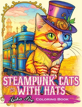 Paperback Steampunk Cats With Hats: Unleash Your Creativity with Steampunk Cats Wearing Hats: A Unique Coloring Experience Book