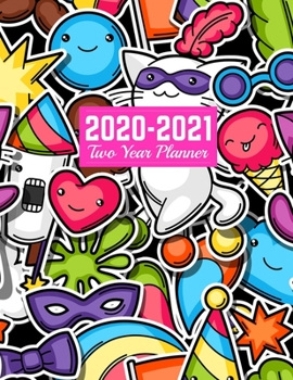 2020-2021 Two Year Planner: Neat 24-Months Calendar, 2-Year Appointment Business Planners, Agenda Schedule Organizer Logbook and Journal | Art Cover 00023189