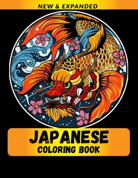 Paperback Japanese Coloring Book: Relaxation with Stress Relieving Designs, Quick and Easy Book