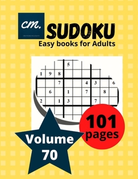 Paperback Sudoku easy Books for Adults: Large Print puzzle magazine Volume 70 Book