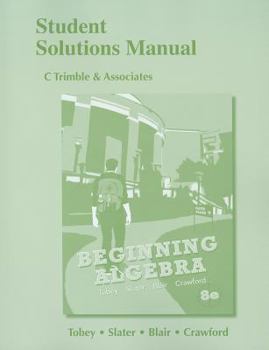 Paperback Beginning Algebra: Student Solutions Manual Book