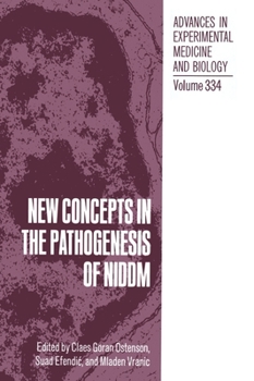 Hardcover New Concepts in the Pathogenesis of Niddm Book