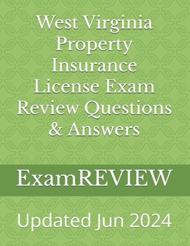 Paperback West Virginia Property Insurance License Exam Review Questions & Answers Book