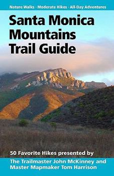 Paperback Santa Monica Mountains Trail Guide Book