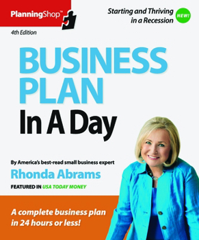 Paperback Business Plan in a Day Book
