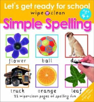 Paperback Let's Get Ready For School Simple Spelling Book