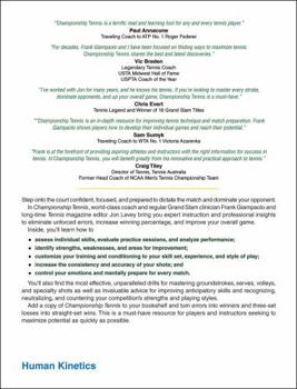 Paperback Championship Tennis Book