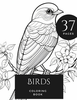 Paperback Birds Coloring Book - 35 Birds Book