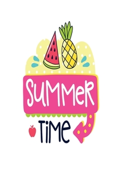Paperback Summer Time: pocket Dotted Journal and Notebook for Journaling - Smile Design Diary for Girls and Women - cute Unique Gift Idea Ske Book