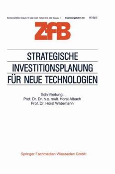 Paperback Strategische Investitionsplanung Für Neue Technologien [German] Book