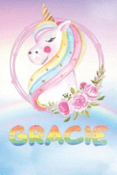 Paperback Gracie: Gracie's Unicorn Personal Custom Named Diary Planner Perpetual Calander Notebook Journal 6x9 Personalized Customized G Book