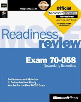 Paperback MCSE Readiness Review Exam 70-058 Networking Essentials [With Contains a Test Engine...] Book