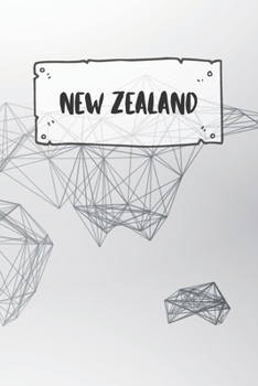 New Zealand: Dotted Travel Diary Notebook or Journey Dotted Grid Journal - Holiday Trip Pocketbook for Men and Women with Dots