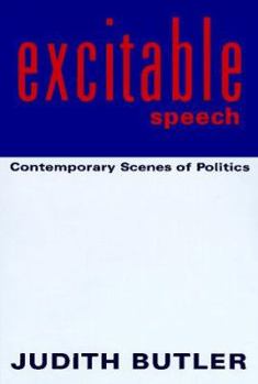 Hardcover Excitable Speech: A Politics of the Performative Book