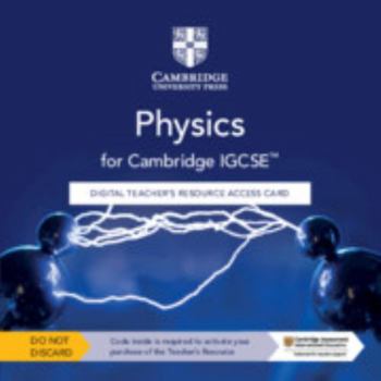 Printed Access Code Cambridge Igcse(tm) Physics Digital Teacher's Resource Access Card Book