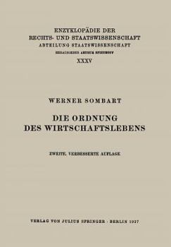 Paperback Die Ordnung Des Wirtschaftslebens [German] Book