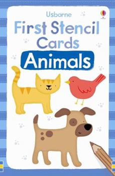 Paperback Animals (Usborne First Stencil Cards) Book
